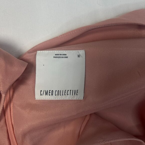 C/MEO Collective X Revolve Vivid Slip Dress Rosewood Pink Satin Midi Medium - Picture 5 of 11